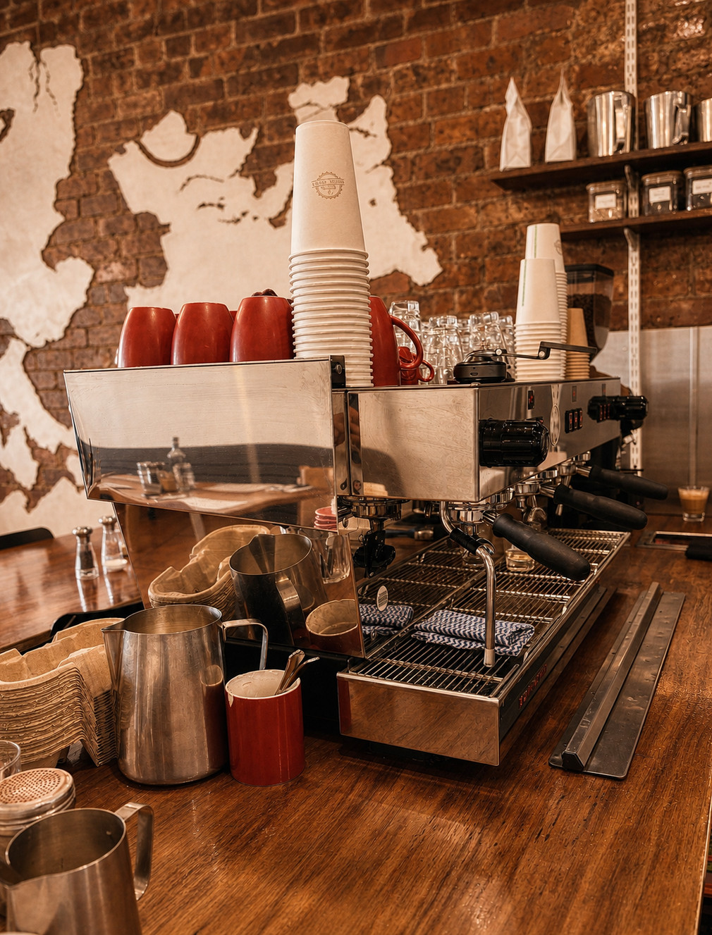 Monkey Can Fly Cafe espresso machine